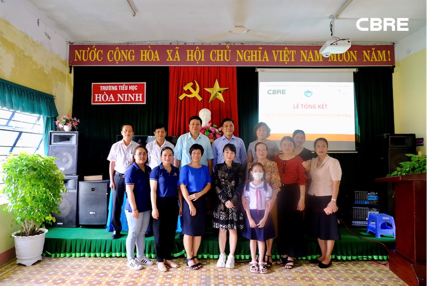CBRE Việt Nam hoàn thành “Dự án xây dựng trường học lành mạnh” tại Đà Nẵng