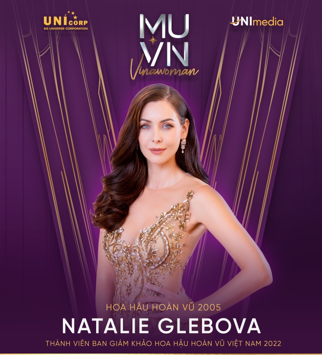 Miss Universe 2005 Natalie Glebova làm giám khảo Hoa hậu Hoàn vũ Việt Nam 2022