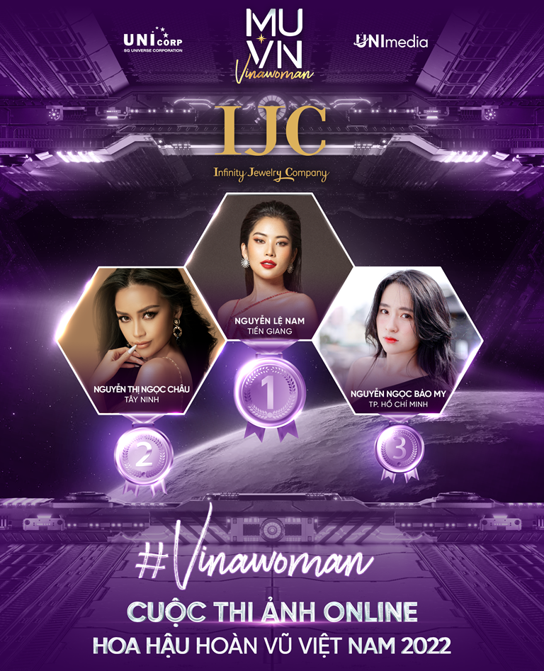 Nguyễn Lệ Nam chiến thắng cuộc thi ảnh online Miss Universe Việt Nam 2022