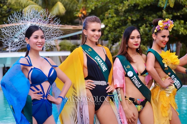 Hoàng Hạnh giành huy chương vàng phần thi Resort Wear tại Hoa hậu trái đất