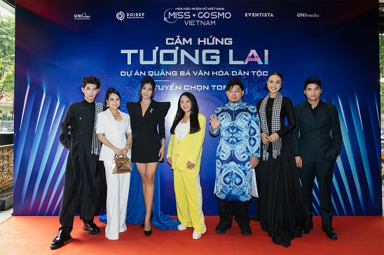 80 thiết kế trang phục dân tộc xuất sắc nhất của Miss Cosmo Vietnam 2023 thuyết trình trước ban giám khảo