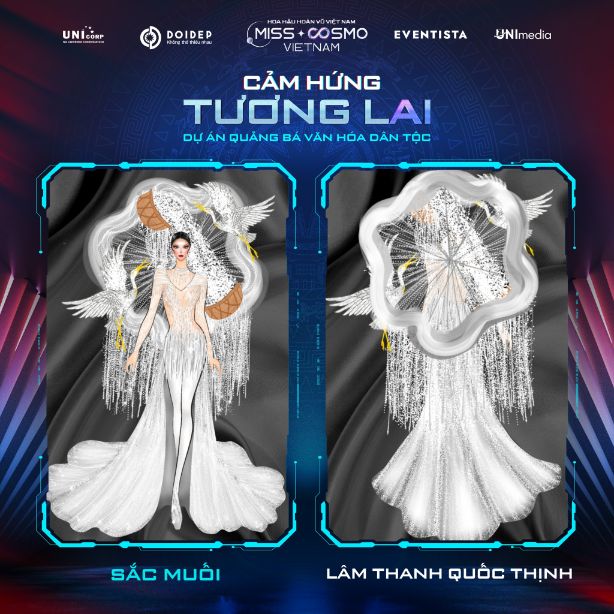 Lộ diện thêm 15 bộ trang phục trong dự án quảng bá văn hoá dân tộc Miss Cosmo Vietnam 2023