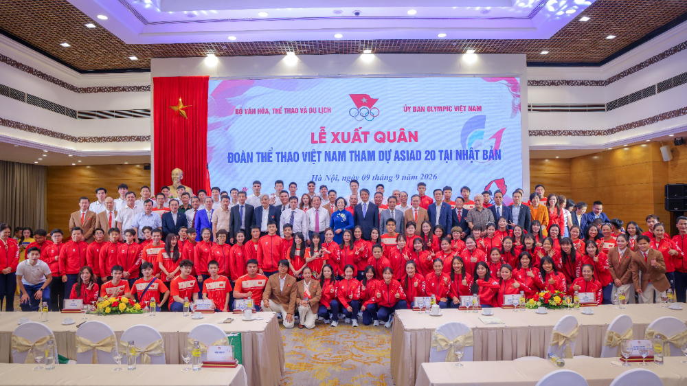 Herbalife Việt Nam đồng hành cùng Ủy ban Olympic Việt Nam tổ chức Lễ Xuất quân của Đoàn Thể thao Việt Nam tham dự Đại hội Thể thao châu Á lần thứ 20 tại Nhật Bản