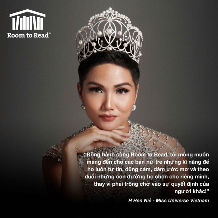 Hoa hậu H'Hen Niê trở thành Đại sứ Toàn cầu của Room To Read