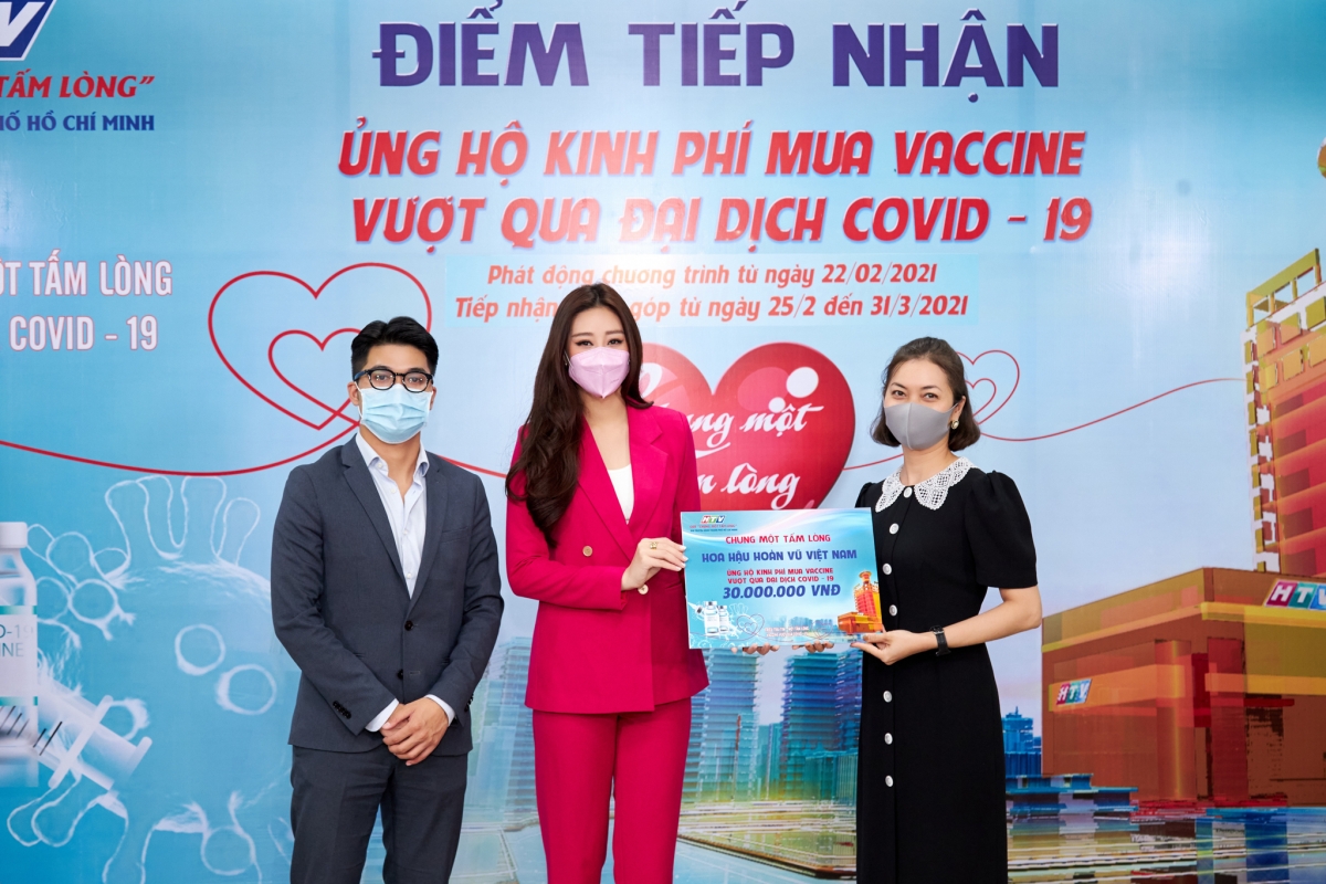 Hoa hậu Khánh Vân đóng góp vào quỹ “Chung một tấm lòng” chung tay đẩy lùi dịch Covid-19