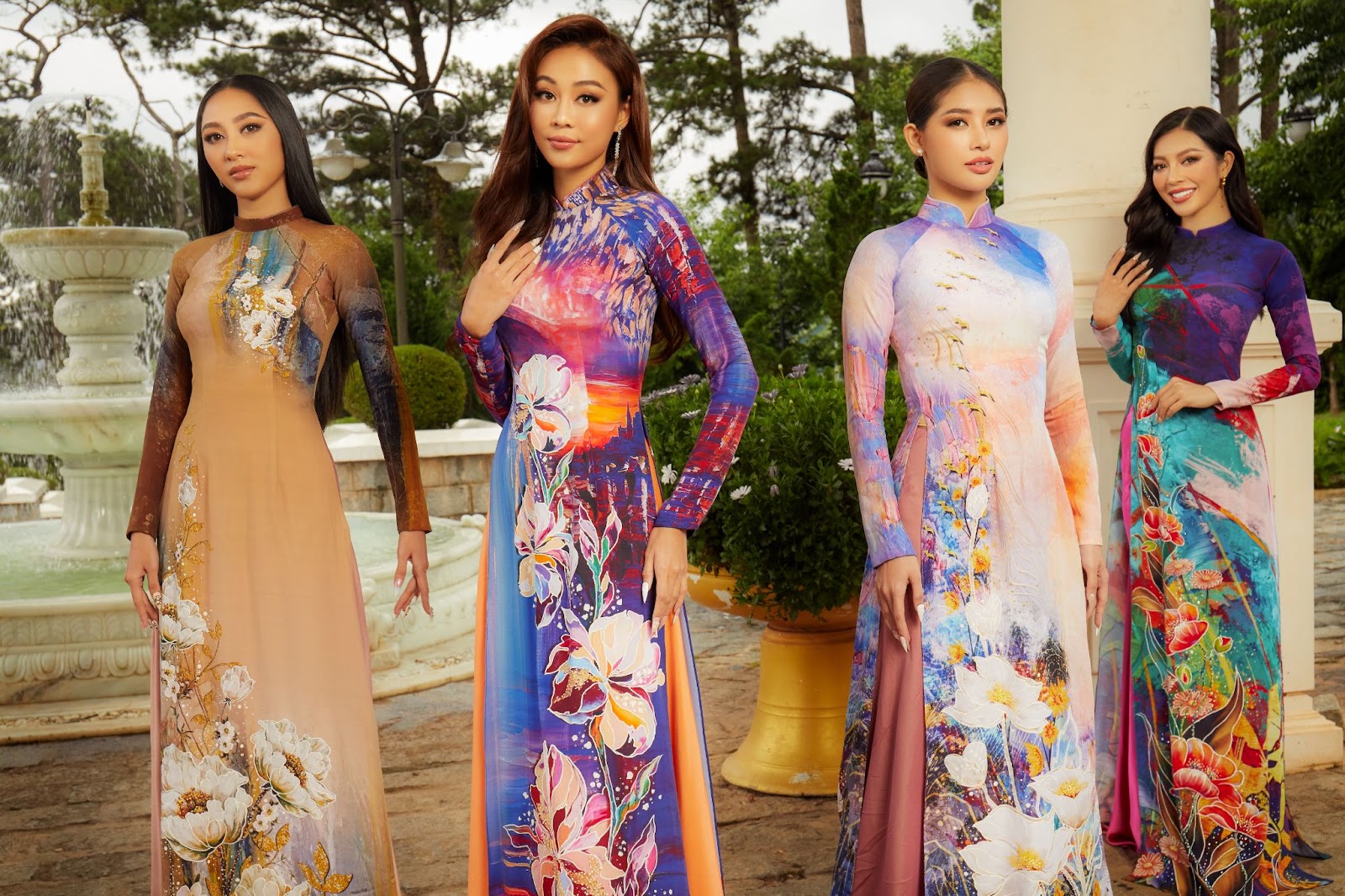 Top 41 Hoa hậu Hoàn vũ Việt Nam nền nã trong tà áo dài trước thềm chung kết